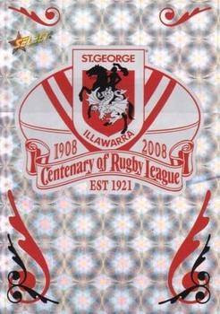 2008 NRL Centenary - Holofoil Club Logos #CL12 St. George-Illawarra Dragons Front